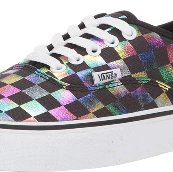 Women's metallic checkered Off the Wall vans nwot - Picture 2 of 2